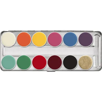 Immagine prodotto di Kryolan maschera grassa fp palette 12 colori