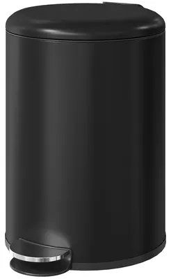 Produktbild von HOMCOM 20-Liter Mülleimer, Fingerabdruckresistenter Metall-Abfalleimer Schwarz