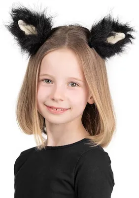 Produktbild von Fellohren schwarz für Kinder