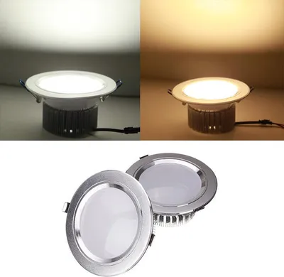 Immagine prodotto di 9W LED Down Light Lampada da incasso a soffitto 85-265V + driver - bianco