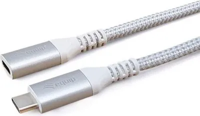 Zdjęcie produktu dla Equip 128376, 1 m, USB C, USB C, USB 3.2 Gen 2 (3.1 Gen 2), 10 Gbit/s, Biały