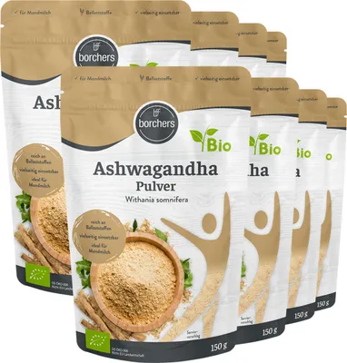 Produktbild von BORCHERS  Ashwagandha Pulver (8x150g)