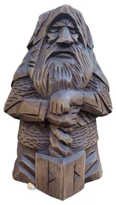 Odin Viking Statue aus Harz, 5x6x10 cm, Gartendekoration