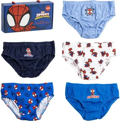 Immagine prodotto di Set di pantaloni da bambino Spidey - 5 pezzi in cotone per bambini 4/5 anni