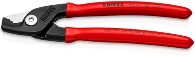 Produktbild von KNIPEX 95 11 160 StepCut Kabelschere mit Kunststoff überzogen brüniert 160 mm