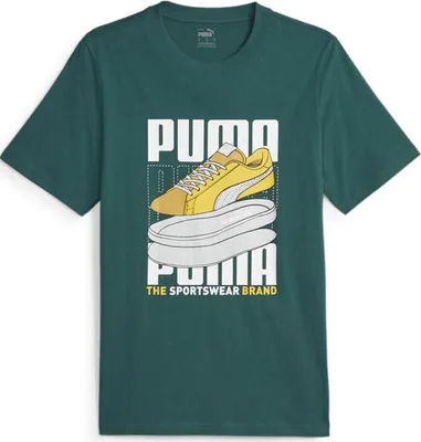 Produktbild von Herren-T-Shirt Puma Grafik Sneaker Grün L