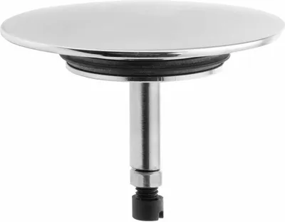 A close-up studio shot of a drain stopper.
