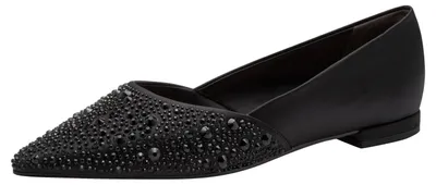 Productafbeelding van Tamaris dames ballerina's, textiel, zwart, maat 39 EU