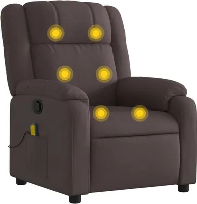Produktbild von Massagesessel Dunkelbraun Stoff