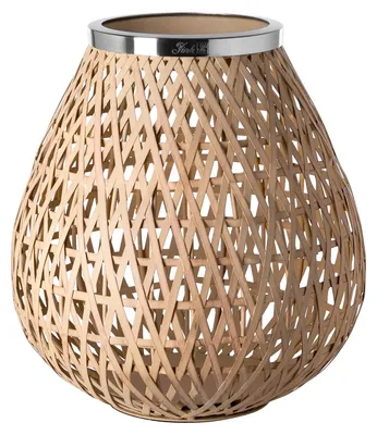 Produktbild von SHONA Windlicht - natur-silber - Eisen - H. 27,5cm x Ø 26cm - Kerze