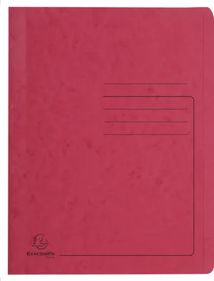 Zdjęcie produktu dla Exacompta 39995E, Katalog do prezentacji, A4, Płyta prasowa, Czerwony, Portret, 350 ark.