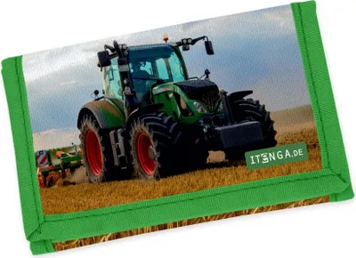 Produktbild von itenga Brustbeutel - TRAKTOR IM FELD - Geld Beutel Börse Schlaufe Polyester