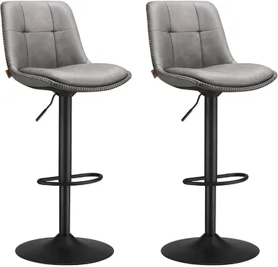 Imagen del producto de Juego de 2 taburetes giratorios para bar, taburetes de bar