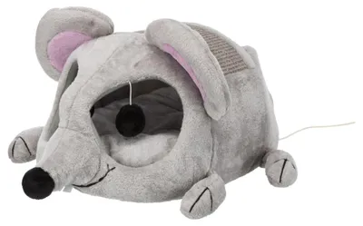 Produktbild von TRIXIE Kuschelhöhle Lukas - hellgrau/grau - 35 × 33 × 65 cm