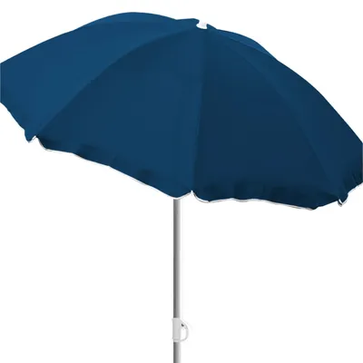 Immagine prodotto di Ombrellone rotondo Ø1,80m blu scuro in poliestere pieghevole Protezione UV