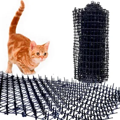 Image de Tapis anti-chats en plastique - 30 x 200 cm - Jardin - Clôture - Balcon