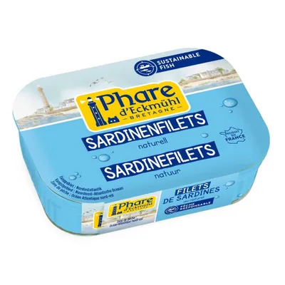 Produktbild von Phare d Eckmühl Sardinenfilets Naturell 100 g