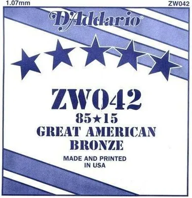 Produktbild von D'Addario ZW042 Einzelsaite für Gitarre