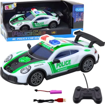 Produktbild von Polizei Sportwagen Ferngesteuert Rc Drift Lichter Led 1:22