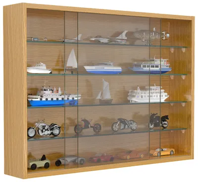 Immagine prodotto di Espositore in vetro appeso | Vetro espositore con vetro di sicurezza ESG | Dimensioni ca. H. 55 x W. 75 x D. 12 cm | Vetro espositore appeso | Moderno e salvaspazio | Espositore in vetro - Drivalo L