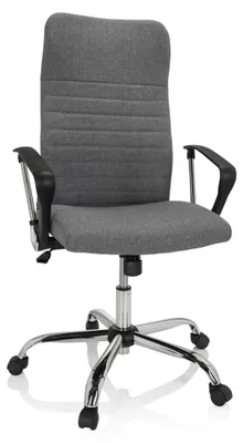 Bürostuhl ARTON 40, Stoff, grau, höhenverstellbar, Wippmechanismus