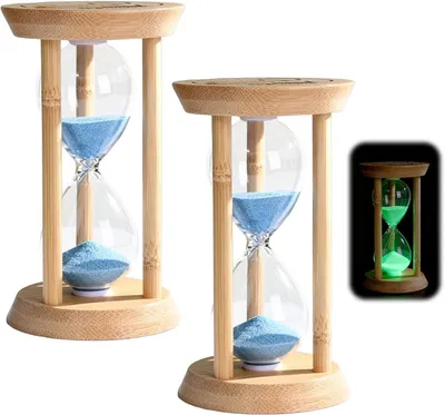 Produktbild von Sanduhr bunt, 2 Stück, 10 und 30 Minuten, für Kinder