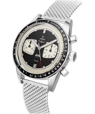 Produktbild von Yema Rallygraf Reverse Panda Chronograph Meca-Quarz Herrenuhr