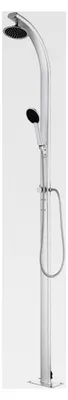 Produktbild von Gartendusche aus Aluminium, 215 cm, mit Kopf- und Handbrausen