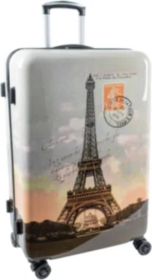 Produktbild von Reisekoffer Paris Hartschalentrolley Eifelturm Groß 4 Rollen Trolley Bowatex