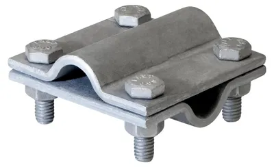 Produktbild von Obermoser Kreuzverbinder, Stahl, feuerverzinkt, 52x52x3 mm, rund/rund, 1 Stk.