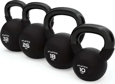 Produktbild von ATLETICA Kettlebell Set | Function & Muscle | 10kg 18kg 26kg 32kg | hochwertiger Look & Feel