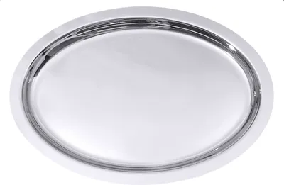 Produktbild von Bankettplatte, Buffetplatte, Edelstahl 18/10, oval, 34,5-70 cm Länge wählbar : 40 cm Variante: 40 cm