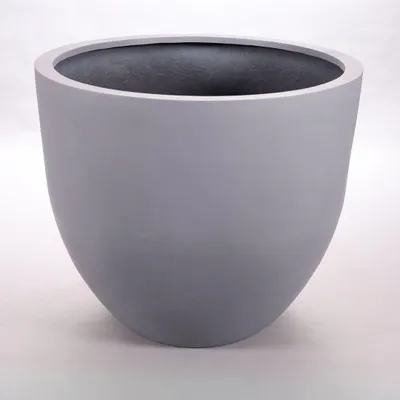 Produktbild von Elegant Einrichten | Pflanzkübel | Fiberglas | rund konisch | D110xH95cm | grau.