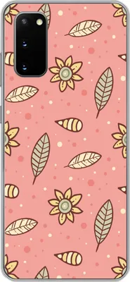 Produktbild von MuchoWow® Handyhülle Schutzhülle Hülle für Telefoonhoesje Samsung Galaxy S20 Muster - Blumen - Blätter - Mädchen - Kinder - Kinder Silikon Softcase Handy Hülle - Bild