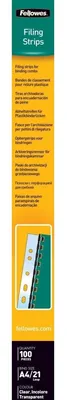 Obrázek produktu pro Kartotéční pásky Fellowes pro plastovou vazbu, průhledné
