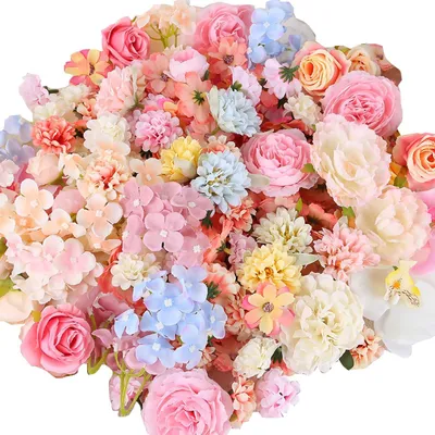 Image de Fleurs artificielles roses - 50 pièces, pour décoration