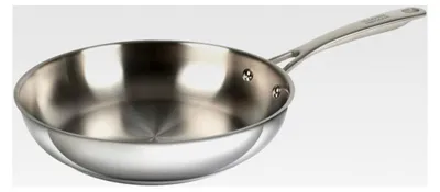 Produktbild von Bratpfanne unbeschichtet Ø 32 cm aus Edelstahl, geeignet für alle Herdarten einschließlich Induktion