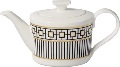 Obrázek produktu pro Villeroy & Boch 1046520460, Jediná konvice, 1200 ml, Černá, Zlato, Bílá, Porcelán, 800 g