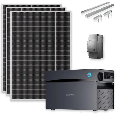 Produktbild von SUNSHARE Ray Lite 600W Module mit 2 kWh Glory Speicher, Smart Meter & Halterung
