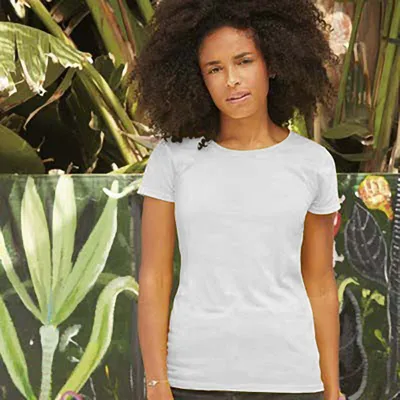 Immagine prodotto di Maglietta Fruit Of The Loom Lady-Fit da donna, manica corta RW4724 (M) (verde bottiglia)