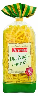 Produktbild von Jeremias Jerelli Pasta Nudeln aus reinem Hartweizengriess 500g