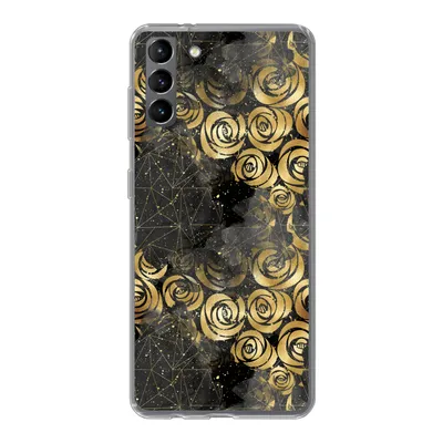 Produktbild von MuchoWow® Handyhülle Schutzhülle Hülle für Samsung Galaxy S21 Plus Marmor - Gold - Rose - Muster Silikon Softcase Handy Hülle - Handy-Tasche