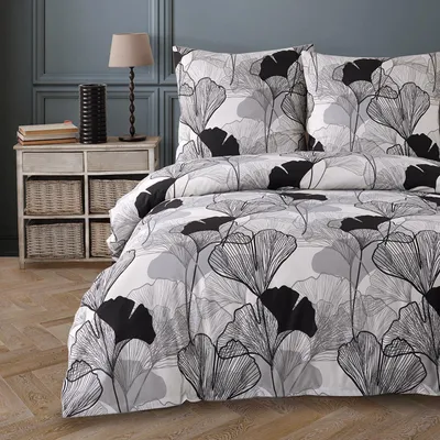Produktbild von Bettwäsche Bettbezug 200x220 cm, Kopfkissenbezug 80x80 cm 3 teilig Deckenbezug Set aus 80% Baumwolle, 20% Polyester mit Reissverschluss - Buymax®