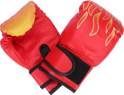 Produktbild von 1 Paar Kinder Kinder PolyurethanKickboxhandschuhe Karate Muay Thai Guantes Sanda Trainingsausrüstungrot für Kinder
