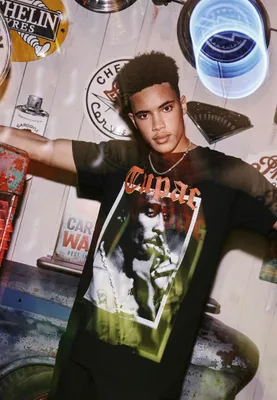 Image de Mister Tee T-Shirt Tupac California Love Tee Noir-5XL