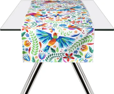 Produktbild von Excelsa Tischläufer Mexican Flowers Baumwolle 45x140 cm Bunt