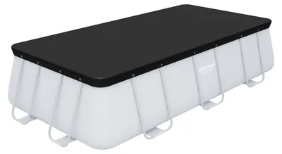 Produktbild von Bestway® PVC-Abdeckplane 396 x 185 cm, schwarz, eckig