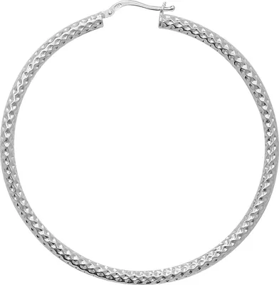 Produktbild von 925 Sterling Silber Damen - Paar Creolen - 50mm; WJS11493