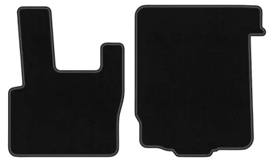 Image de Tapis de sol en moquette pour DAF XF95 1997-2006 (utilitaire) – jeu 4 pièces, noirs, sur mesure – Wielganizator BASIC