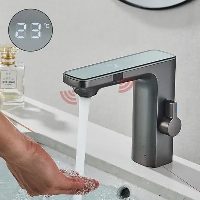 Produktbild von Sensor Wasserhahn Bad Waschbecken Waschtischarmatur Einhebel Mischbatterie